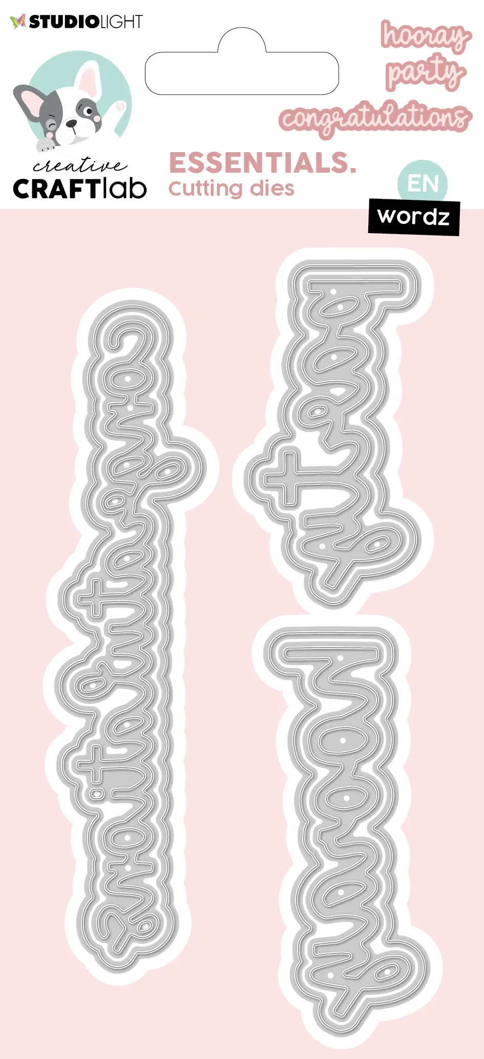 Ccl Cutting Die Happy Birthday Essentials Wordz 130X60x1mm 6 Pc Nr.268 1