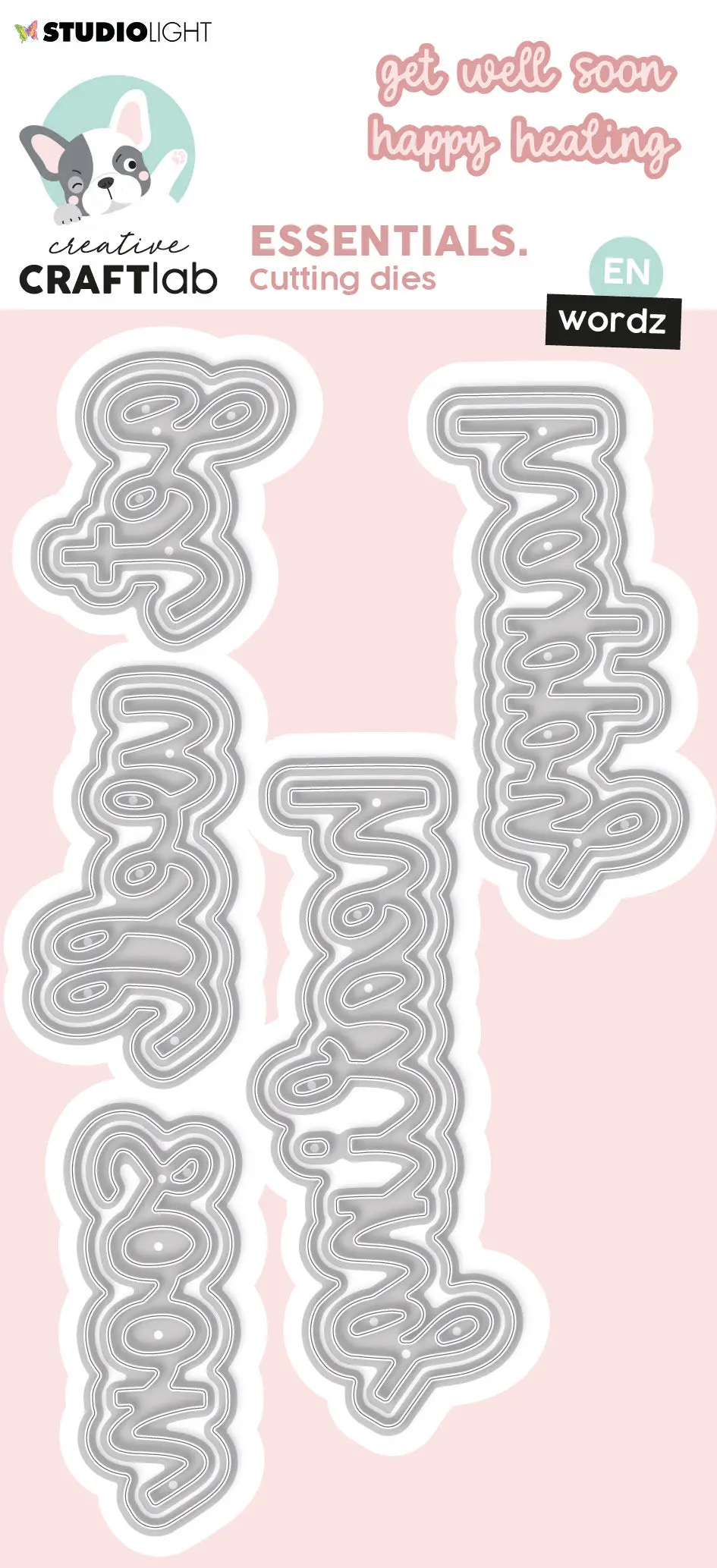 Ccl Cutting Die Wordz Get Well Essentials 120X87x1mm 10 Pc Nr.479 1