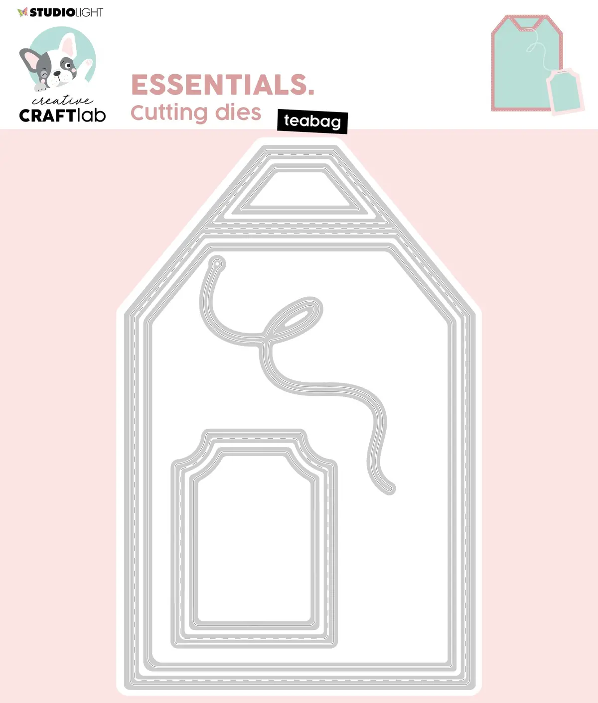 Ccl Cutting Die Teabag Essentials 70X130x1mm 6 Pc Nr.730 1