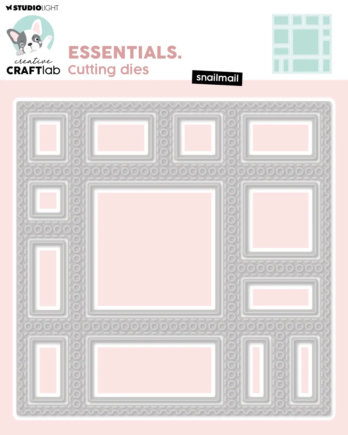 Ccl Cutting Die Snailmail Essentials 14 Pc 1