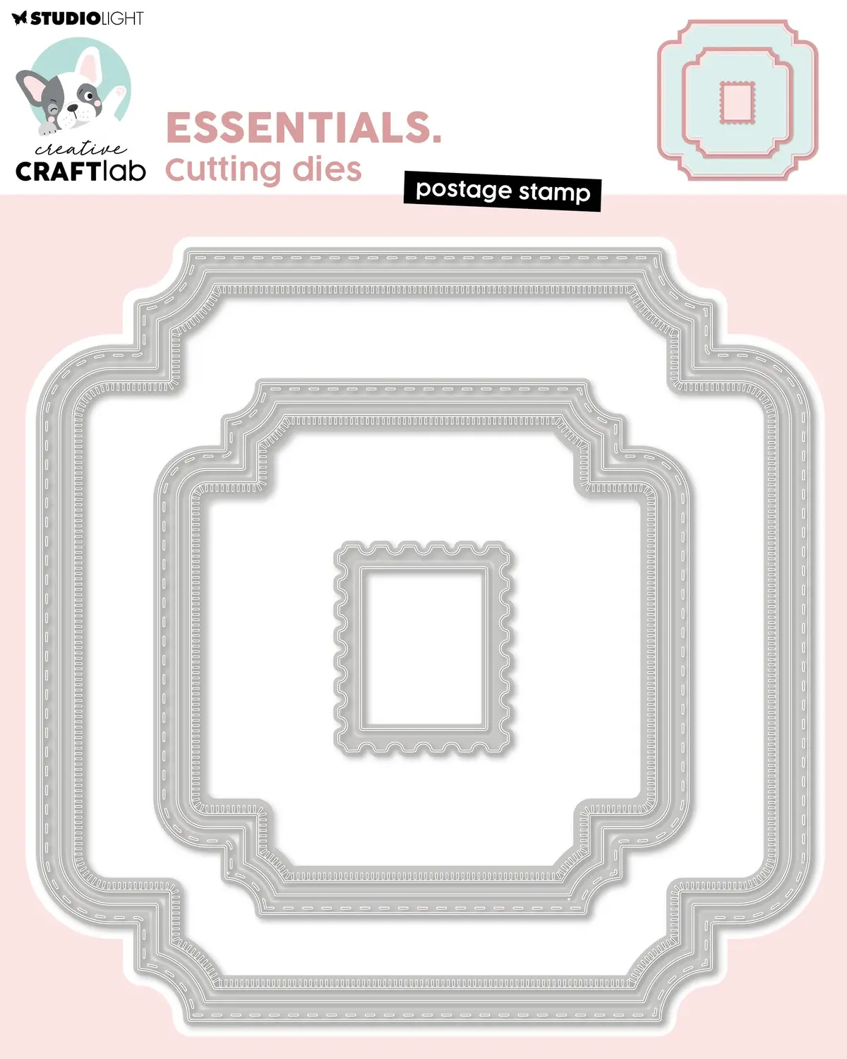 Ccl Cutting Die Postage Stamp Essentials 8 Pc 1