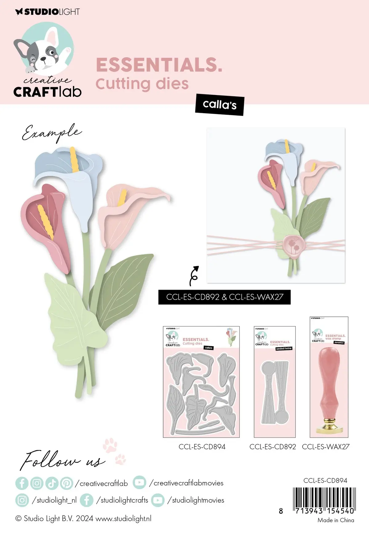 Ccl Cutting Die Calla's Essentials 12 Pc 2