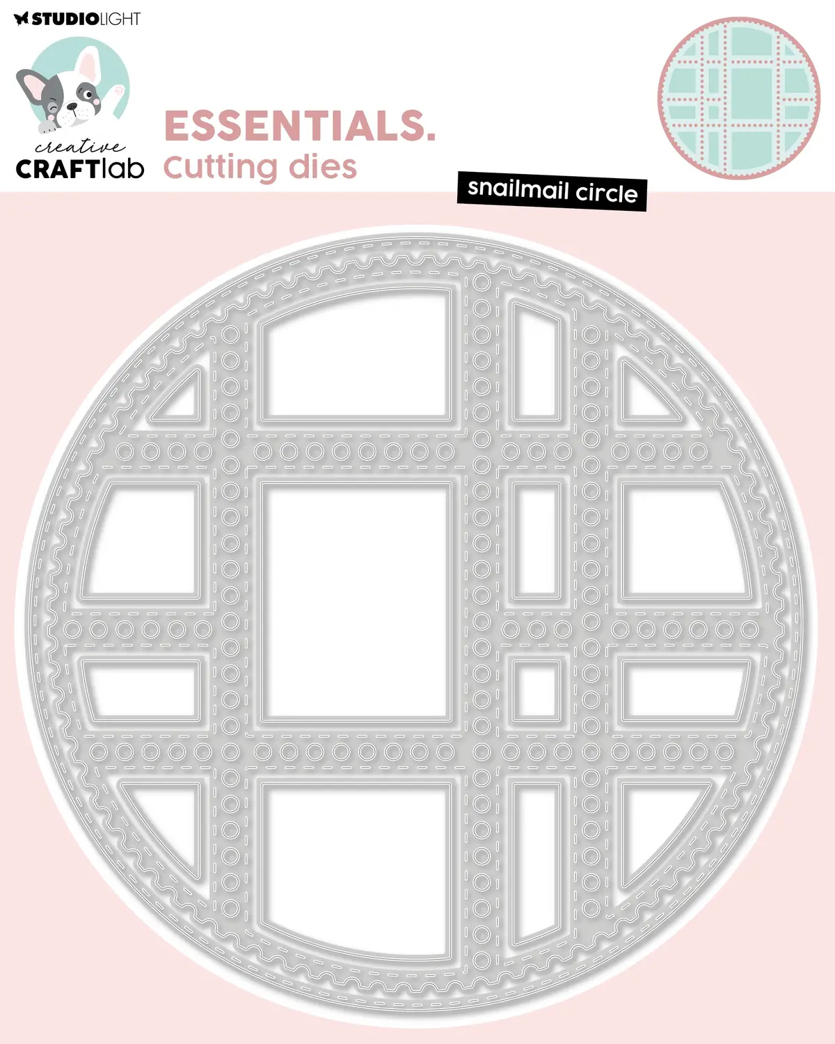 Ccl Cutting Die Snailmail Circle Essentials 18 Pc 1