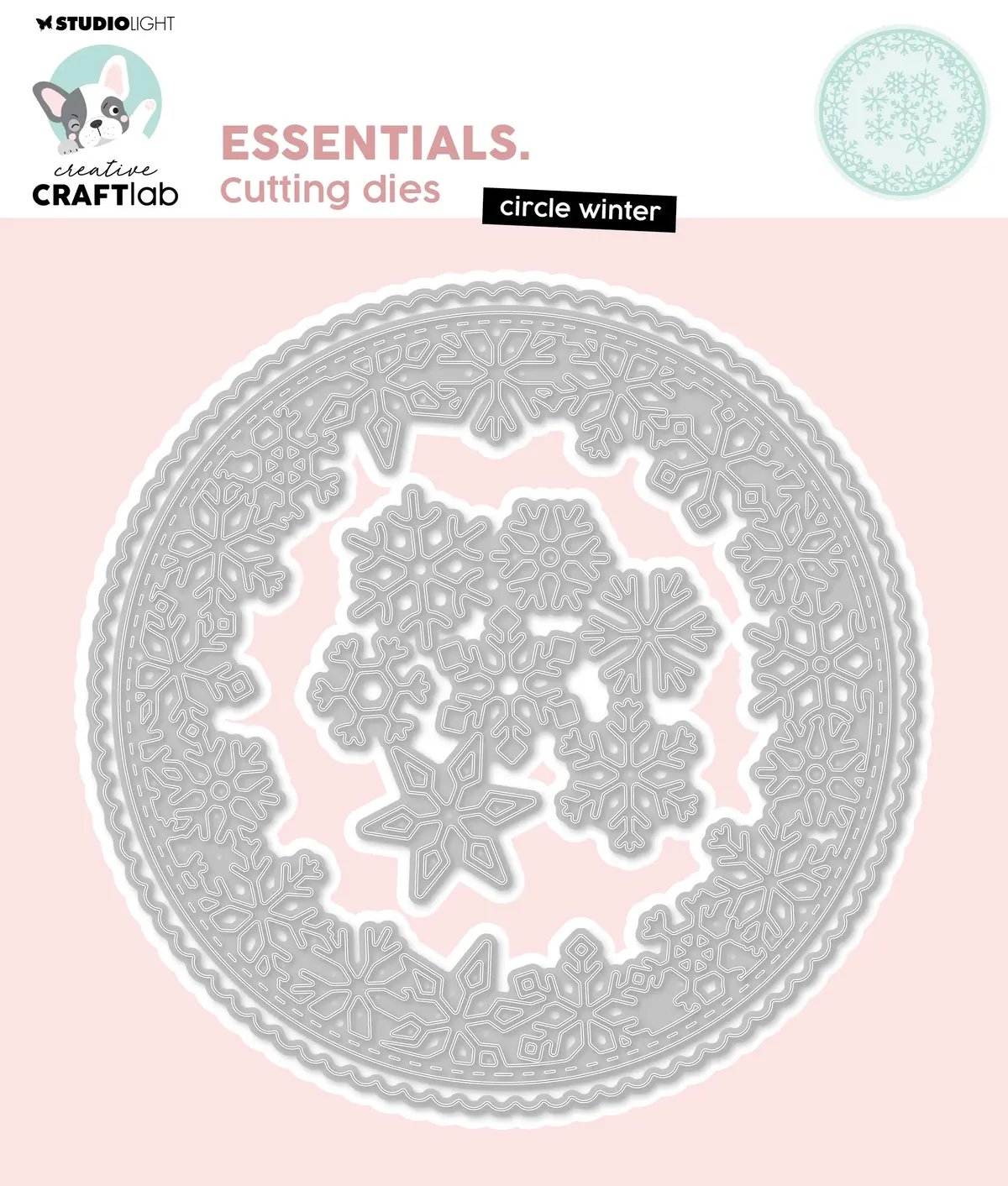Ccl Cutting Die Circle Winter Essentials 141X135x1mm 3 Pieces 1