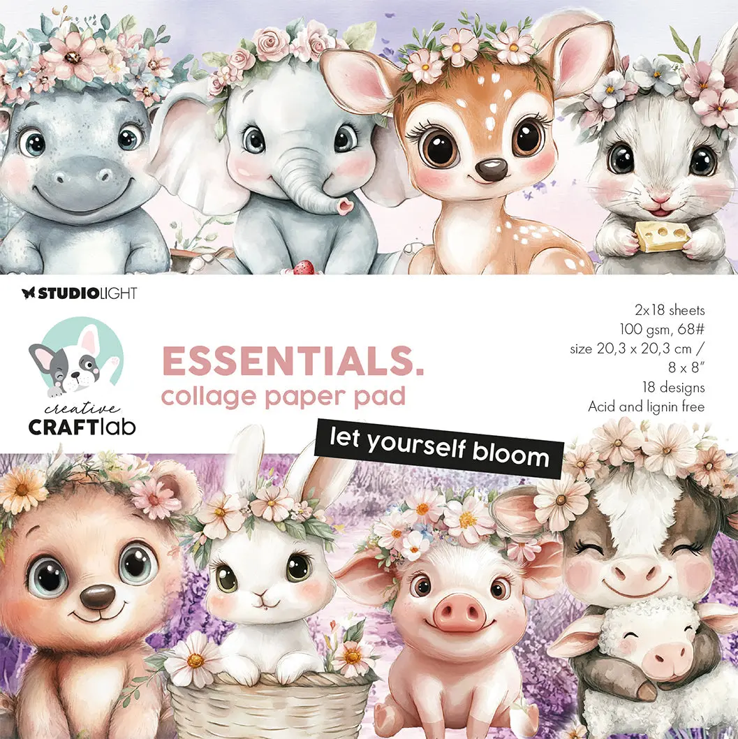 Ccl Collage Paper Pad Let Yourself Bloom Essentials 36 Sheets 1