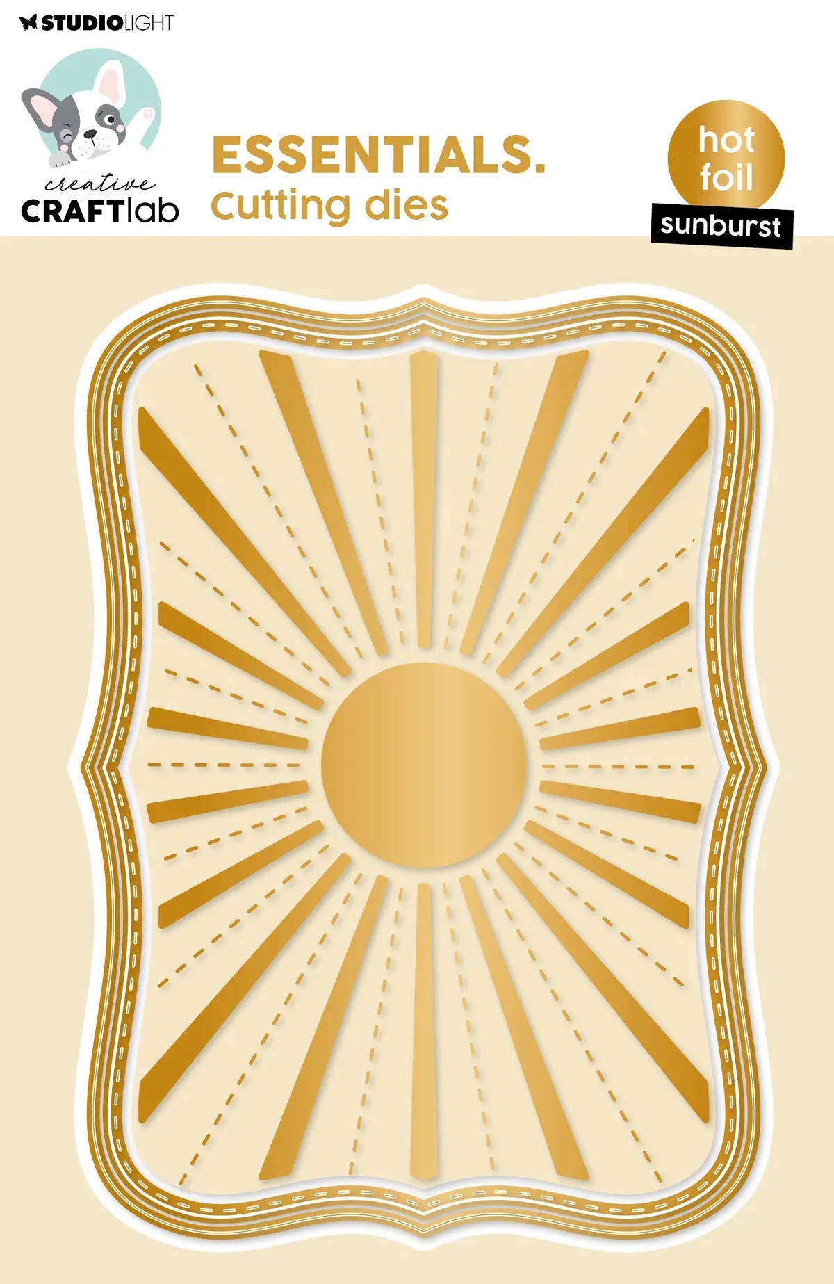 Ccl Hot Foil Cutting Die Sunburst Essentials 3 Pc 1
