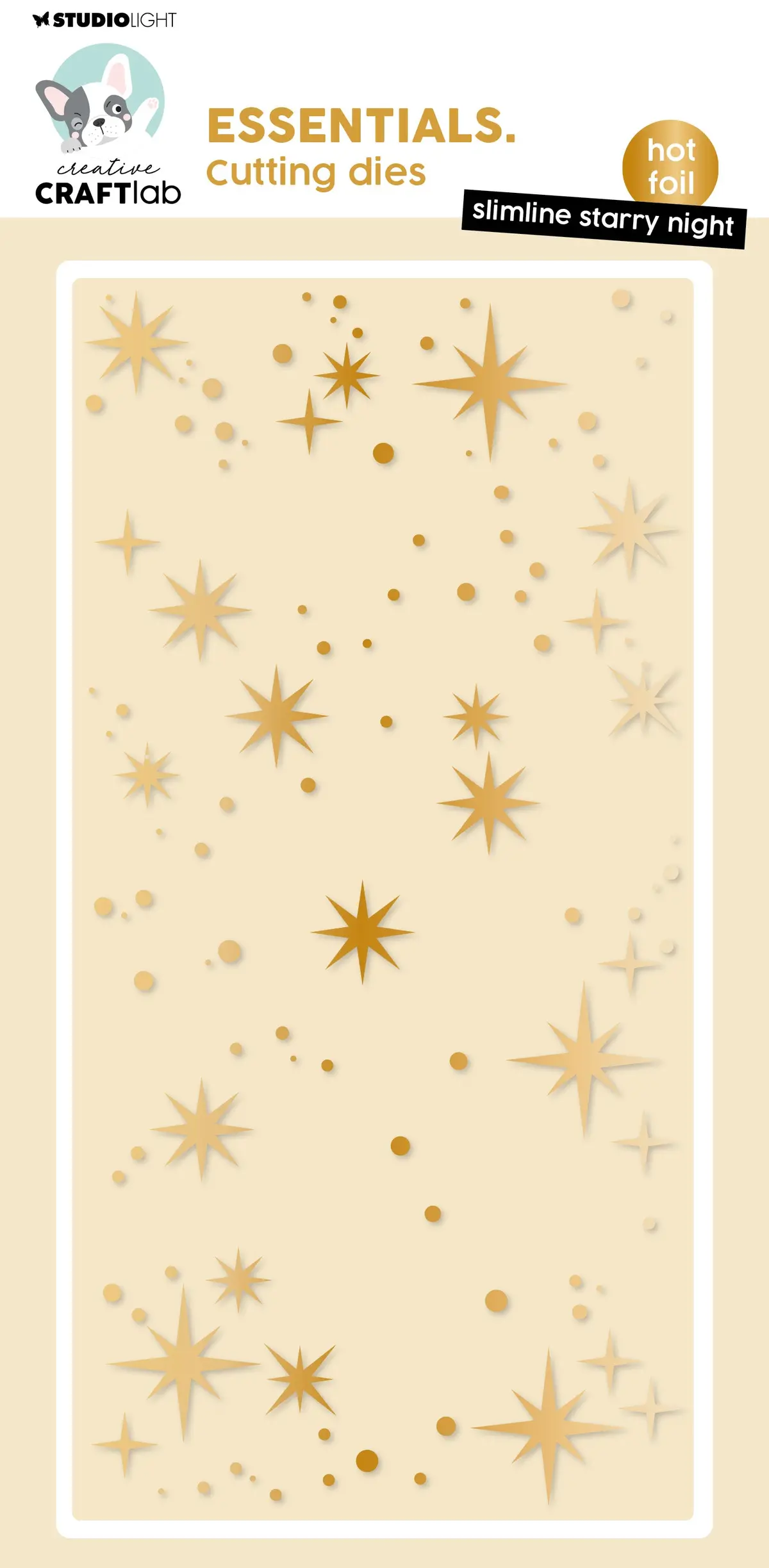 Ccl Hot Foil Cutting Die Slimline Starry Night Essentials 1 Pc 1