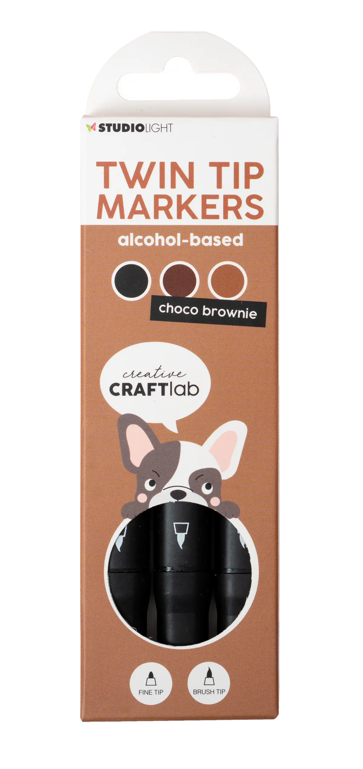 Ccl Alcohol Marker Choco Brownie Essentials 48X152x13mm 3 Pc Nr.07 1