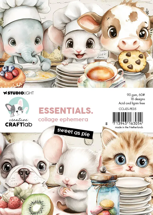 Ccl Collage Ephemera Sweet As Pie Essentials 18 Pieces 1