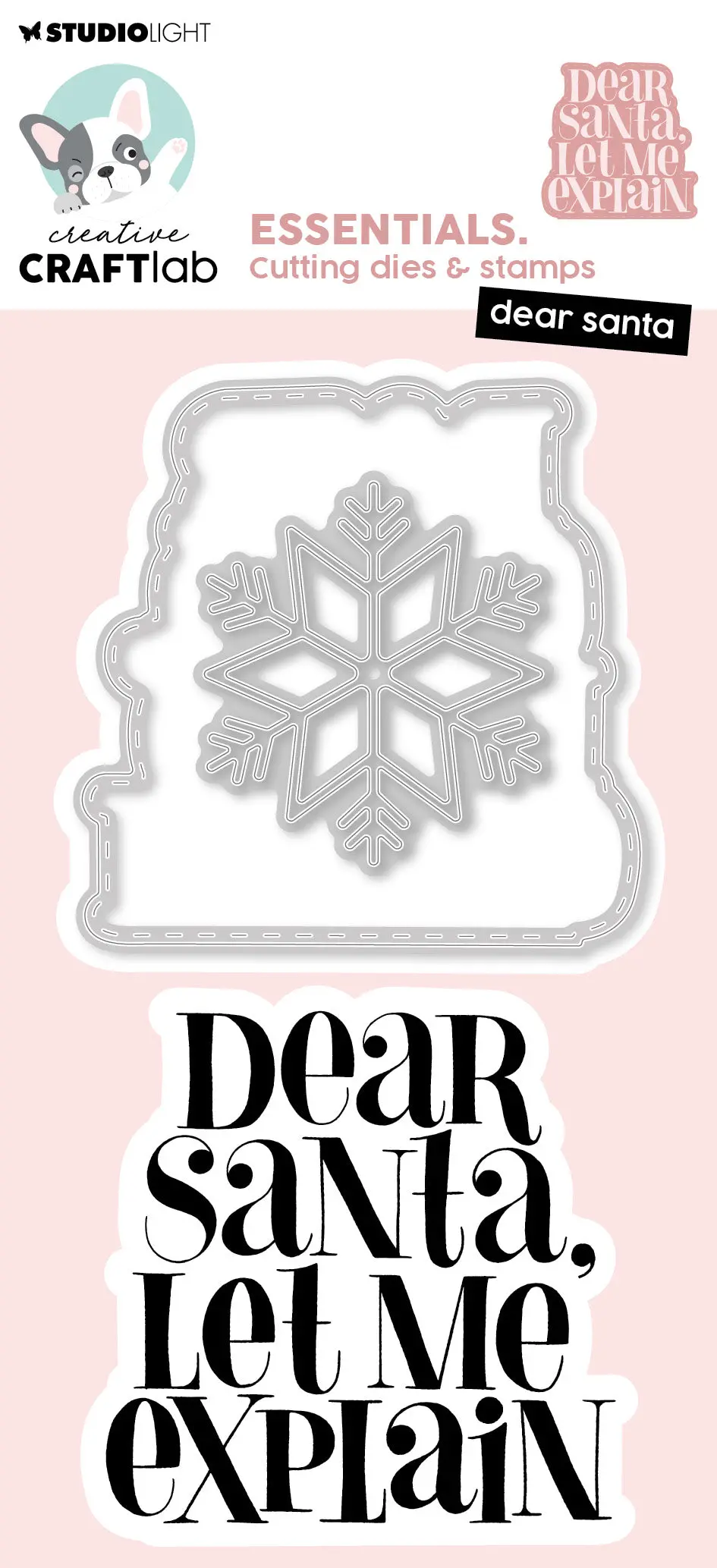 Ccl Stamp & Cutting Die Dear Santa Essentials 3 Pc 1