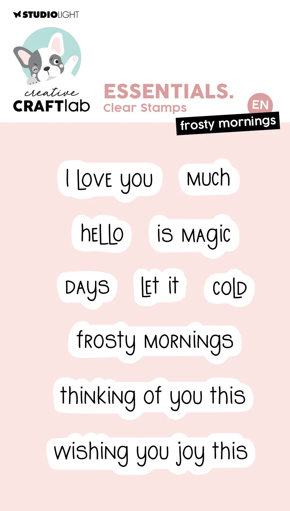 Ccl Clear Stamp Frosty Mornings Essentials 93X61x3mm 10 Pieces 1