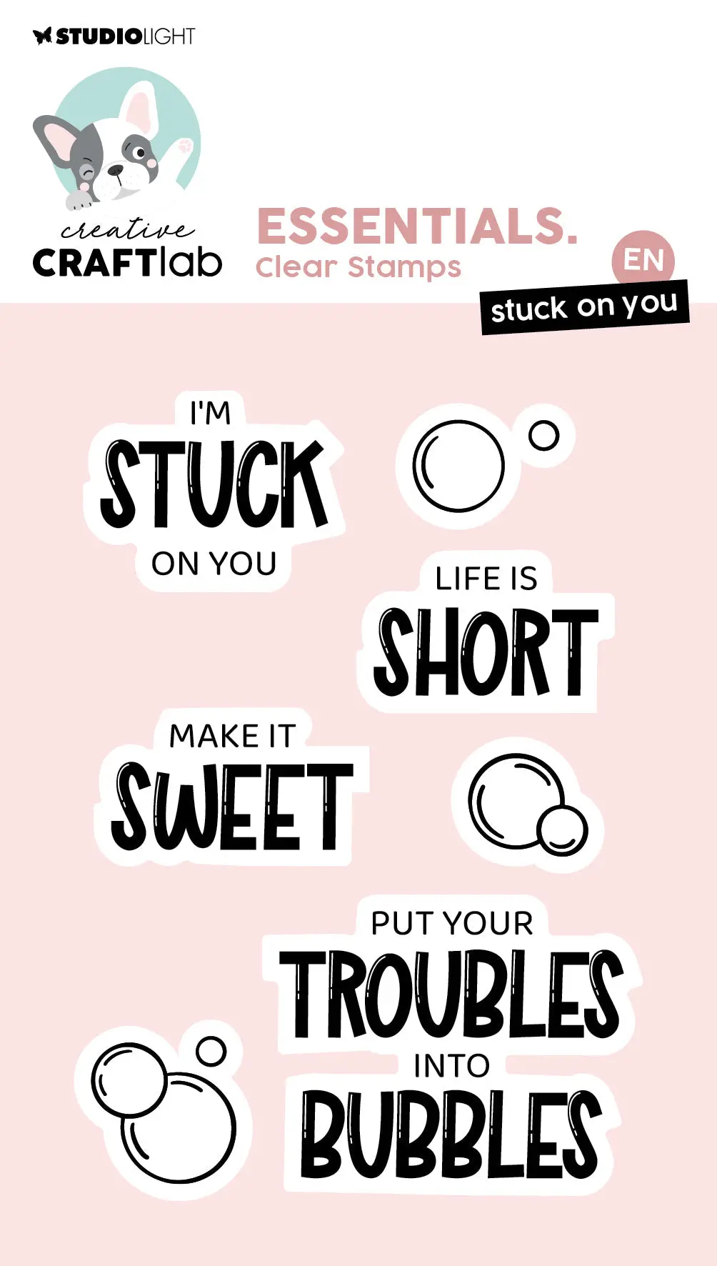 Ccl Clear Stamp Stuck On You Essentials 7 Pieces 1