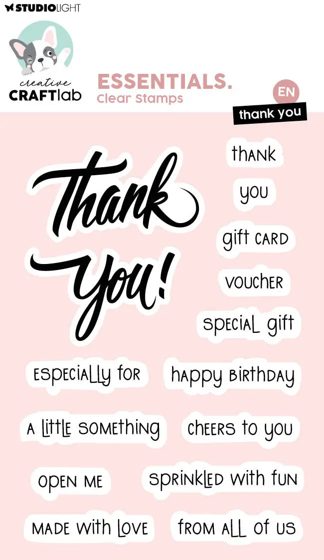 Ccl Clear Stamps Thank You Essentials 1