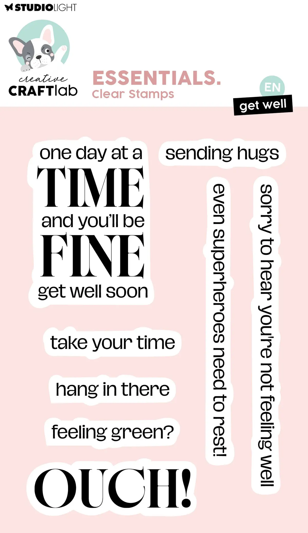 Ccl Clear Stamp Get Well Essentials 8 Pieces 1