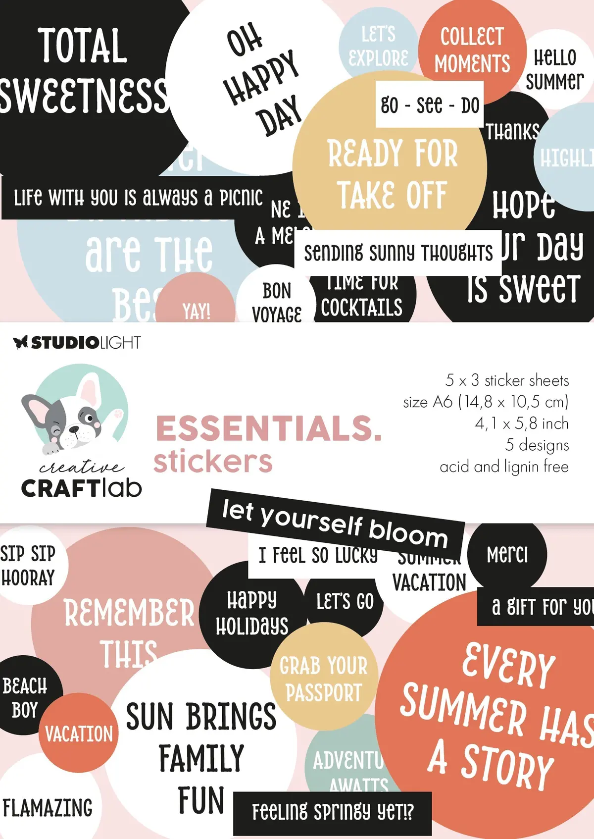 Ccl Stickers Let Yourself Bloom Essentials 15 Sheets 1