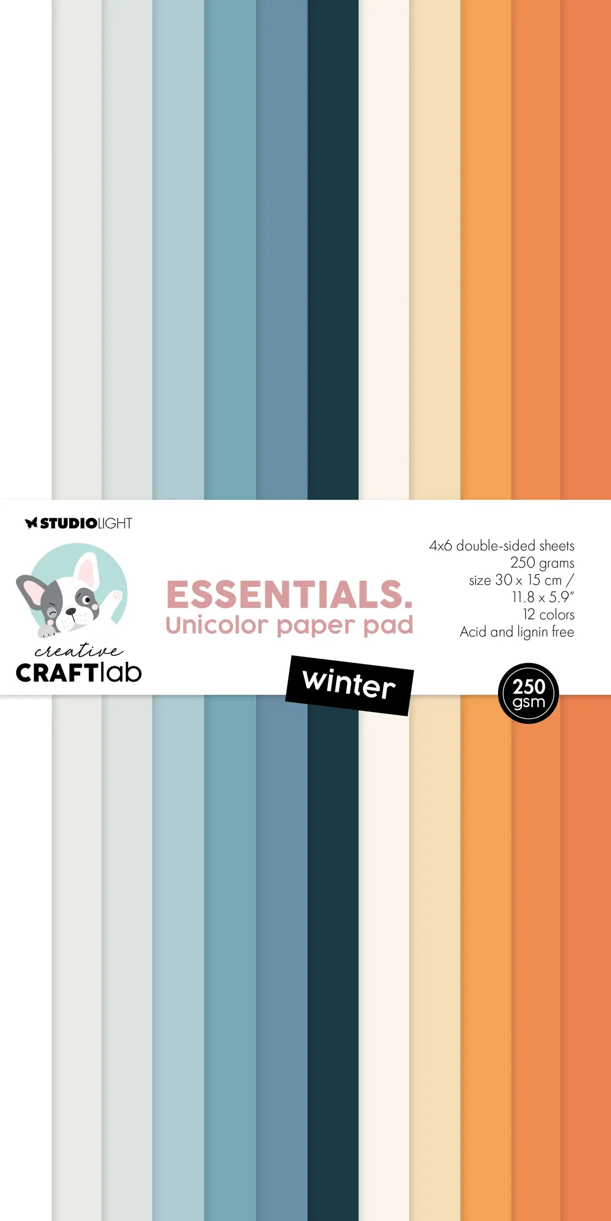 Ccl Unicolor Paper Pad Winter Essentials 24 Sh 1