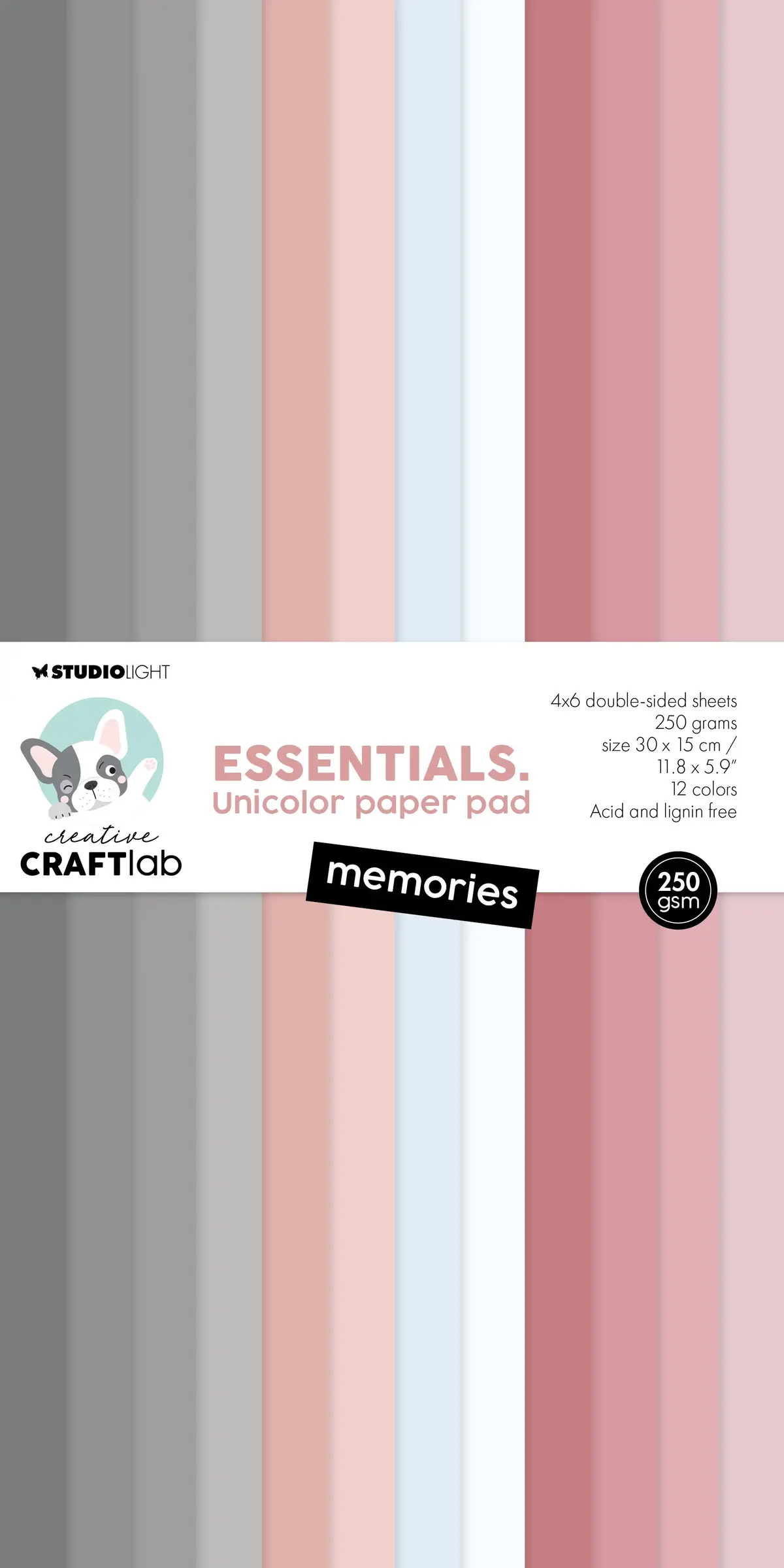 Ccl Unicolor Paper Pad Memories Essentials 24 Sh 1