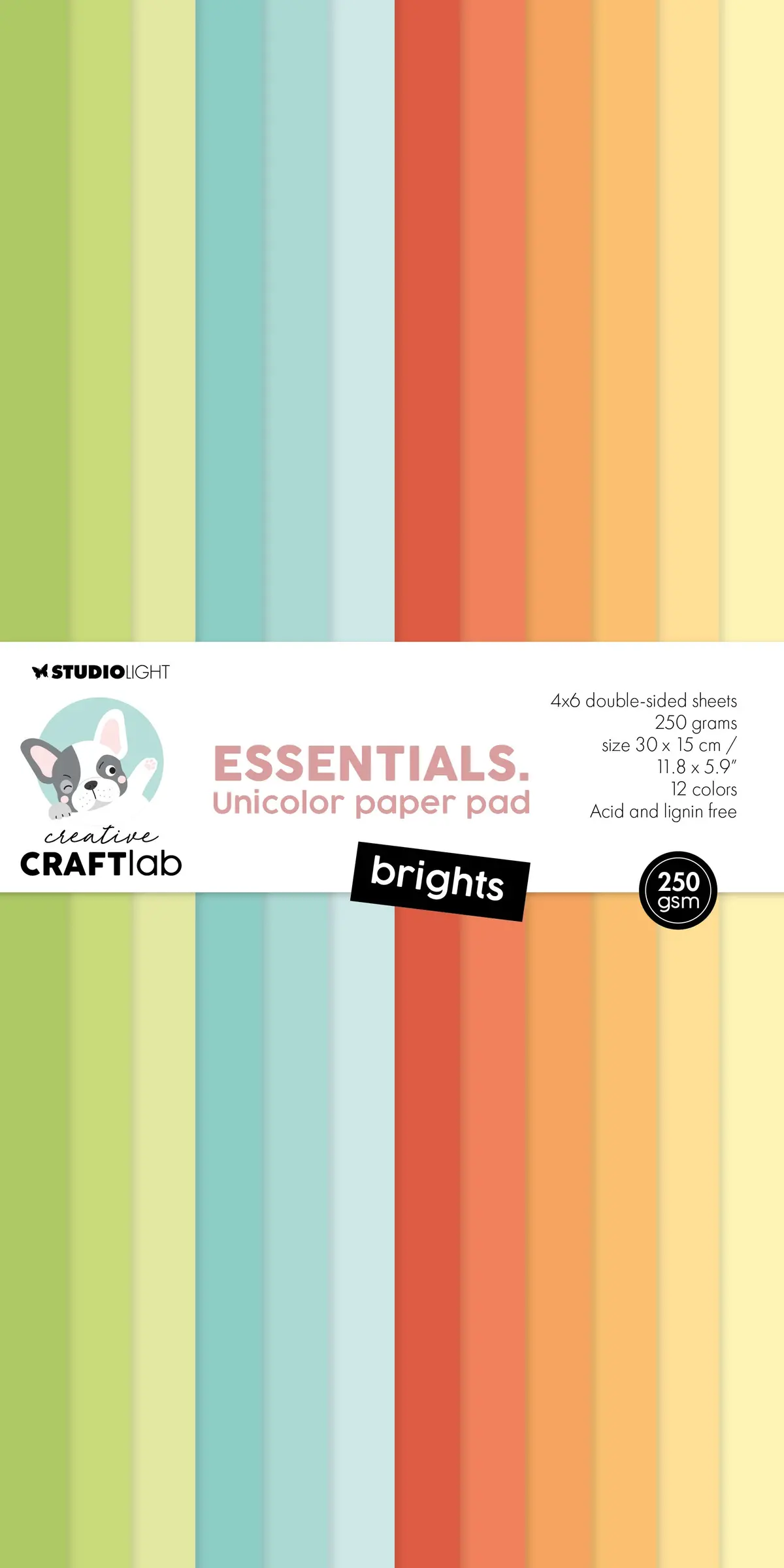 Ccl Unicolor Paper Pad Brights Essentials 24 Sh 1