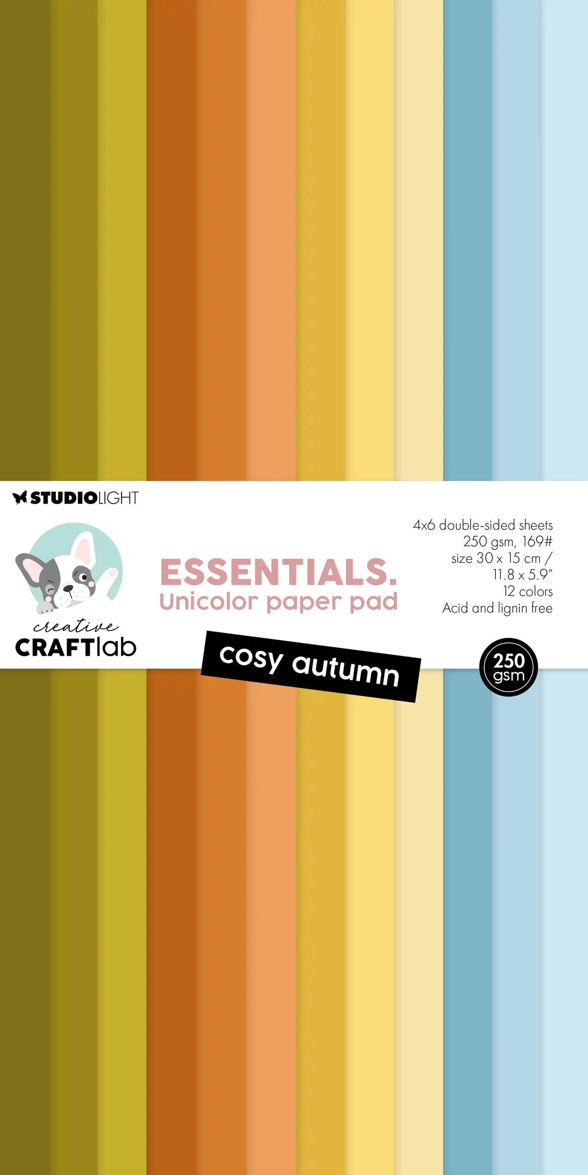 Ccl Unicolor Paper Pad Cosy Autumn Essentials 24 Sheets 1