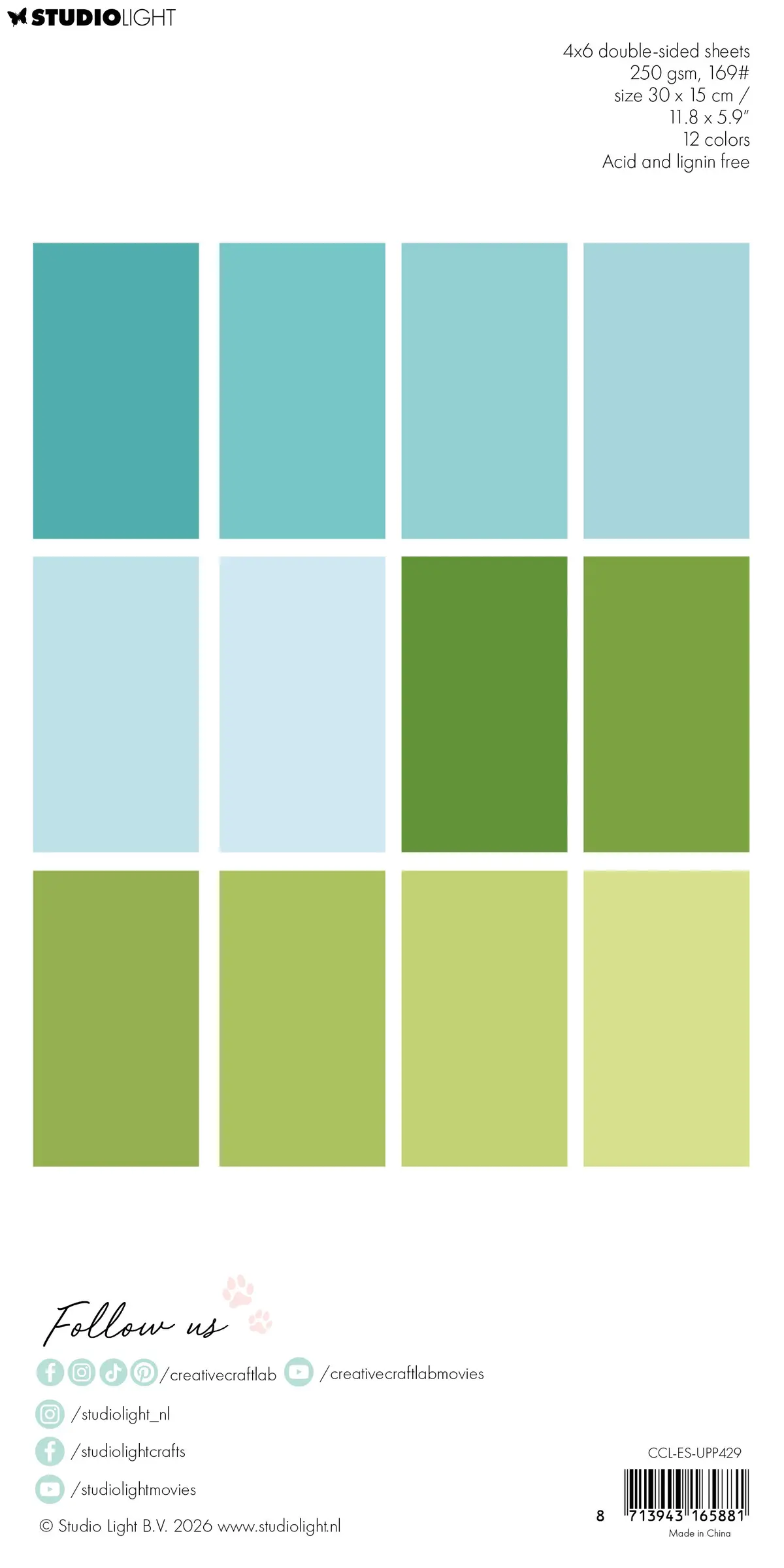 Ccl Unicolor Paper Pad No Blue No Green Essentials 24 Sheets 2