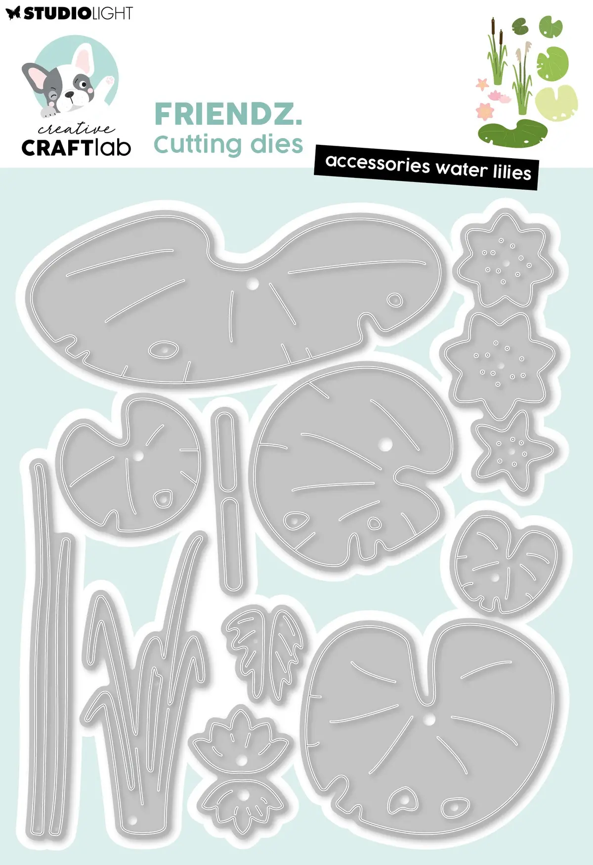 Ccl Cutting Die Water Lilies Friendz 16 Pieces 1