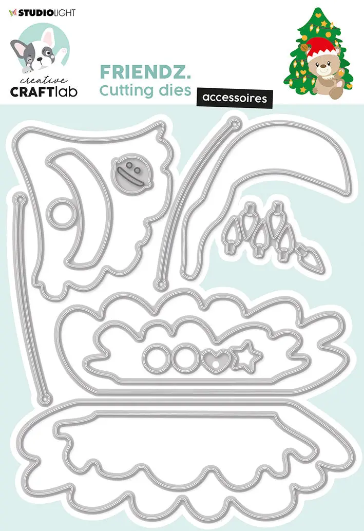 Ccl Cutting Die Christmas Accessories Friendz 134X114x1mm 1 Pc Nr.420 1