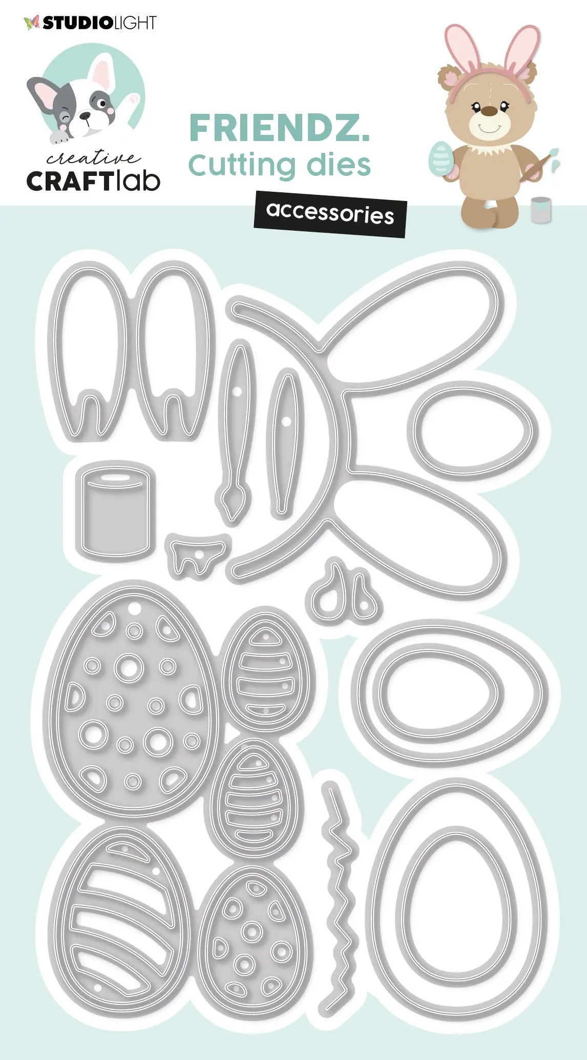 Ccl Cutting Die Accessoires Easter Friendz 126X84x1mm 12 Pc Nr.506 1