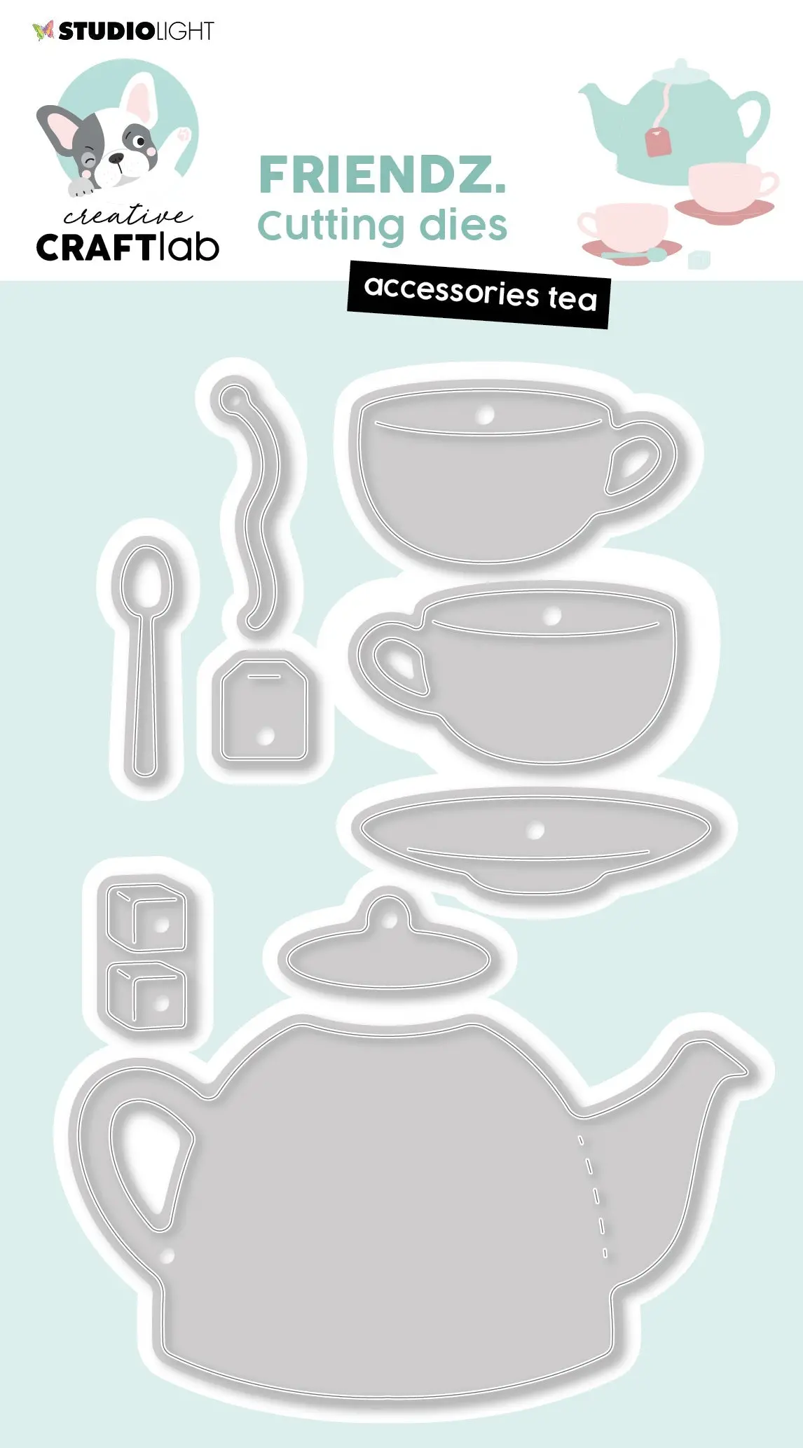 Ccl Cutting Die Accessoires Tea Friendz 85X128x1mm 10 Pc Nr.729 1