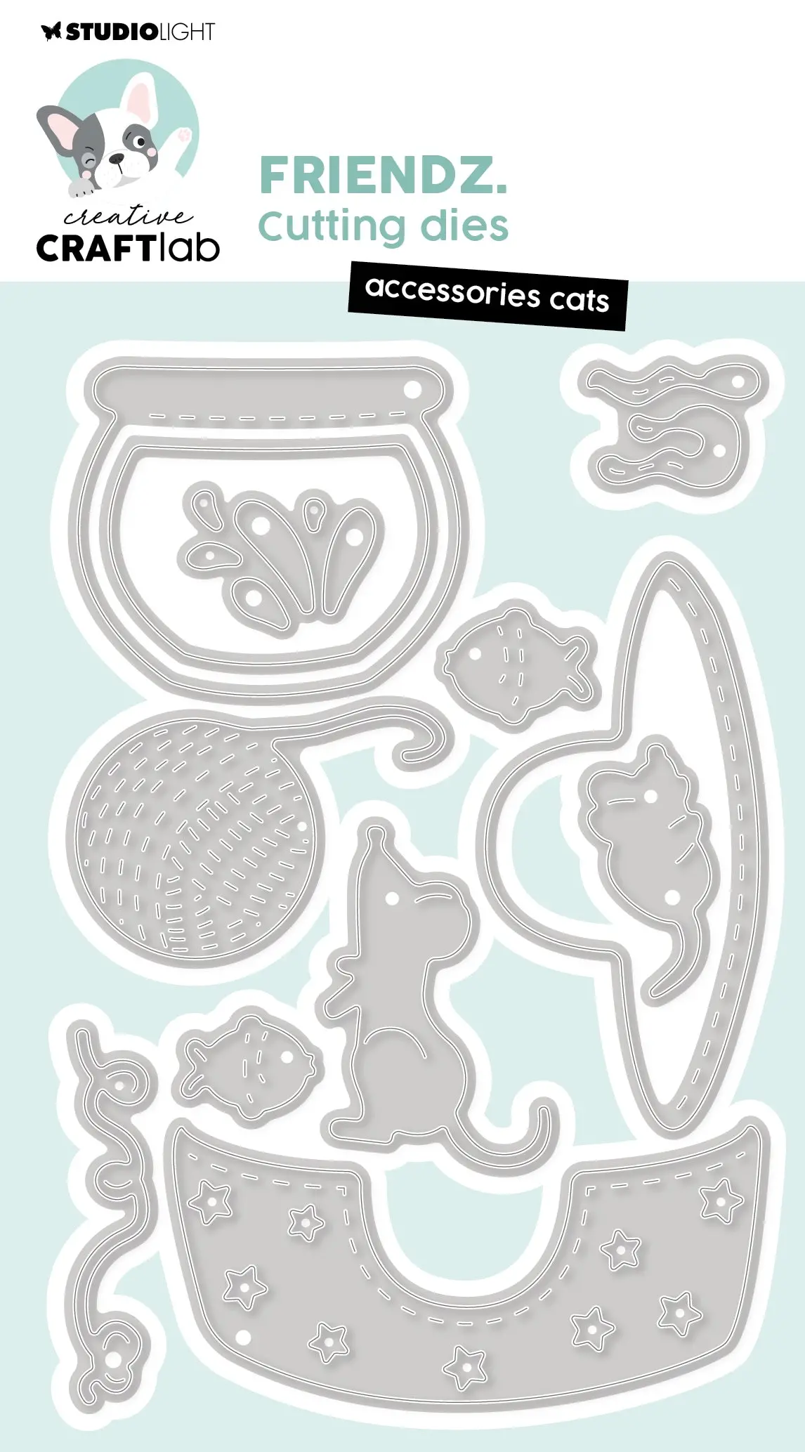 Ccl Cutting Die Accessoires Cats Friendz 128X85x1mm 12 Pc Nr.742 1