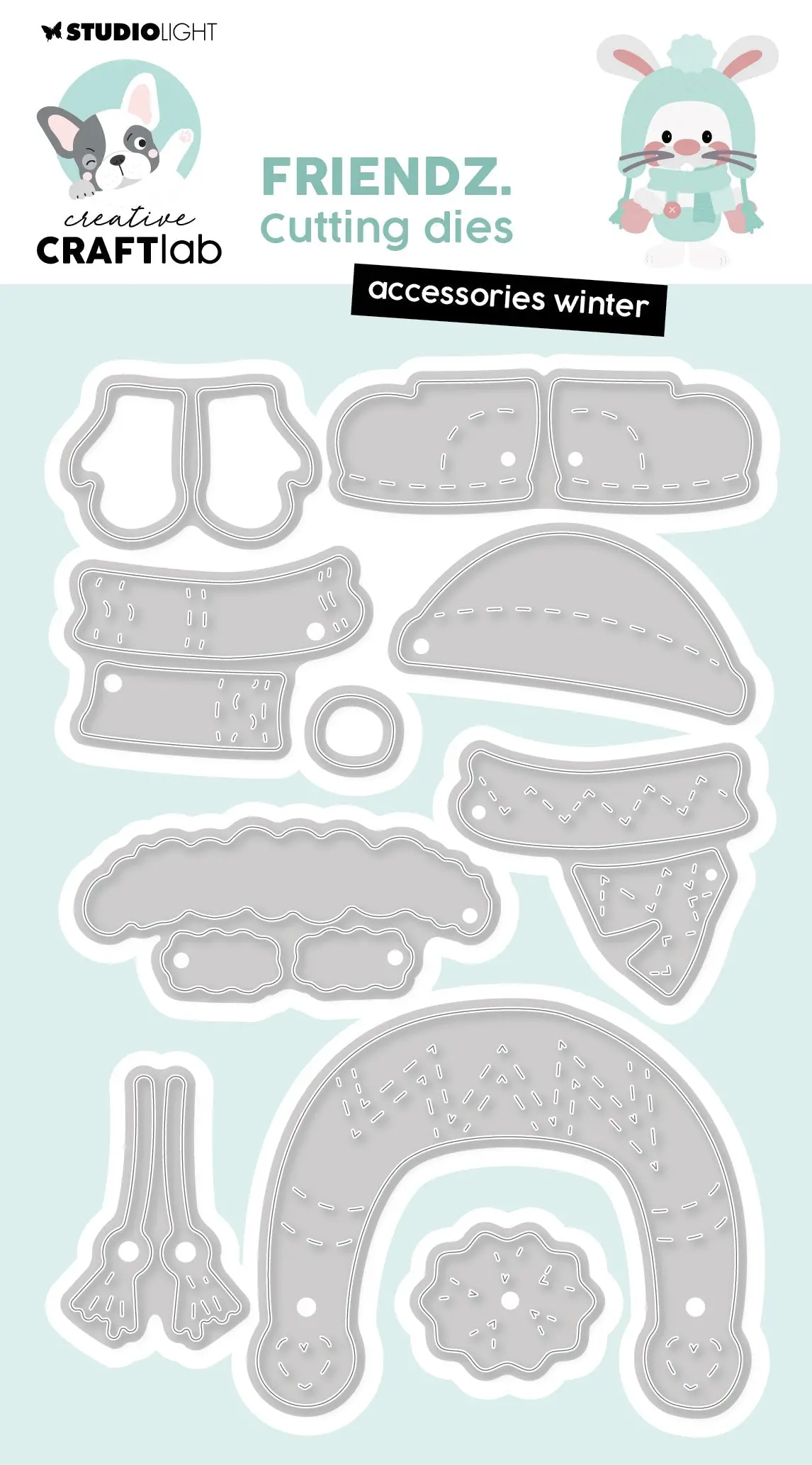 Ccl Cutting Die Accessoiries Winter Friendz 125X84x1mm 10 Pc Nr.759 1