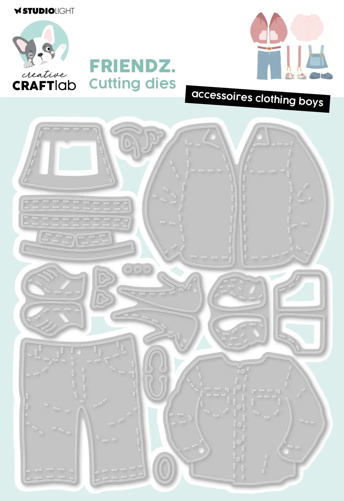Ccl Cutting Die Accessoires Clothing Boys Friendz 14 Pc 1