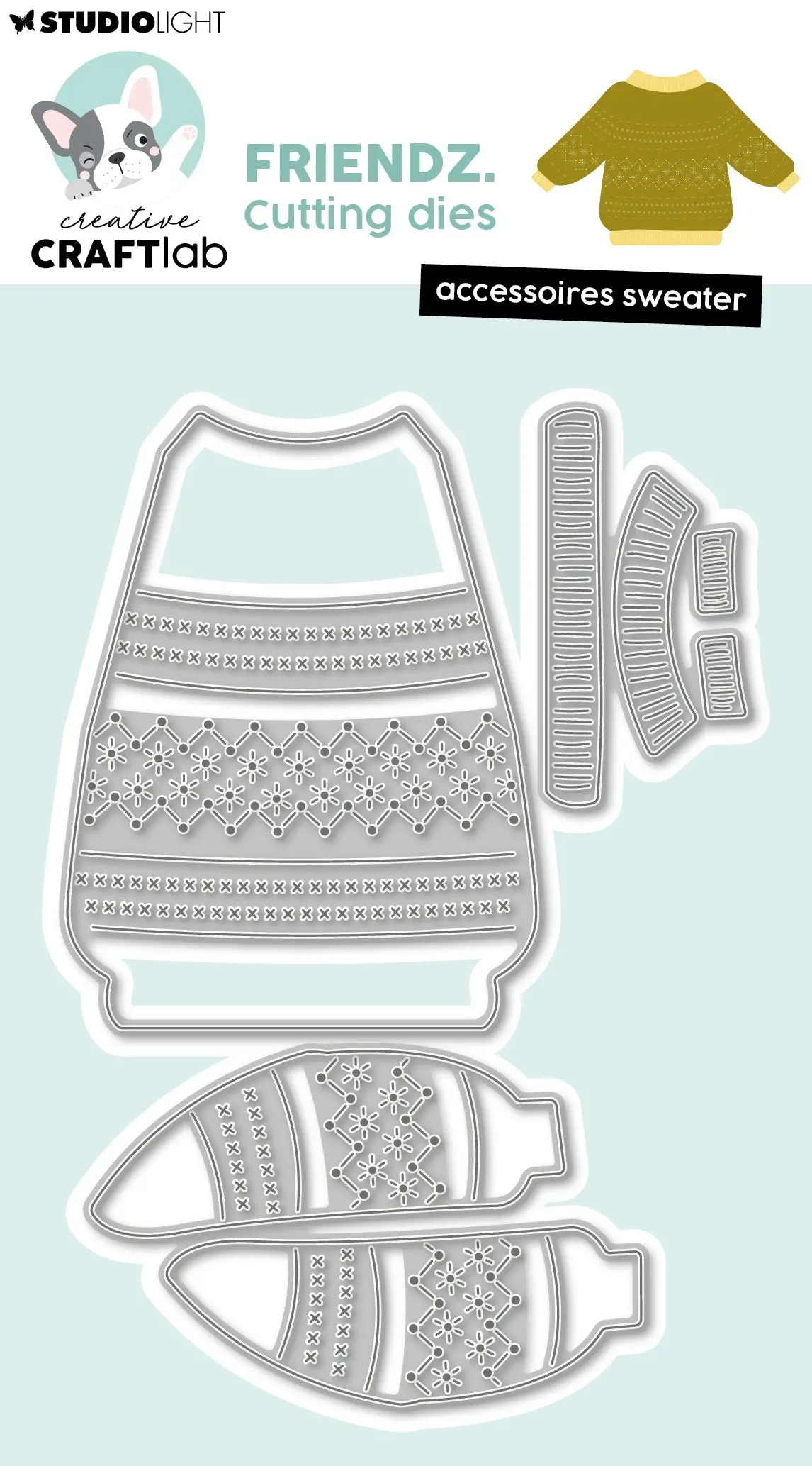 Ccl Cutting Die Sweater Friendz 3 Pieces 1
