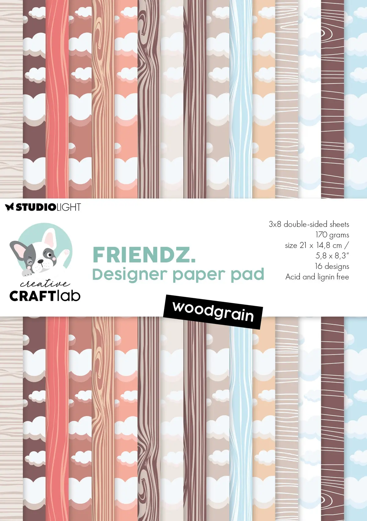 Ccl Design Paper Pad Woodgrain Friendz 24 Sh 1