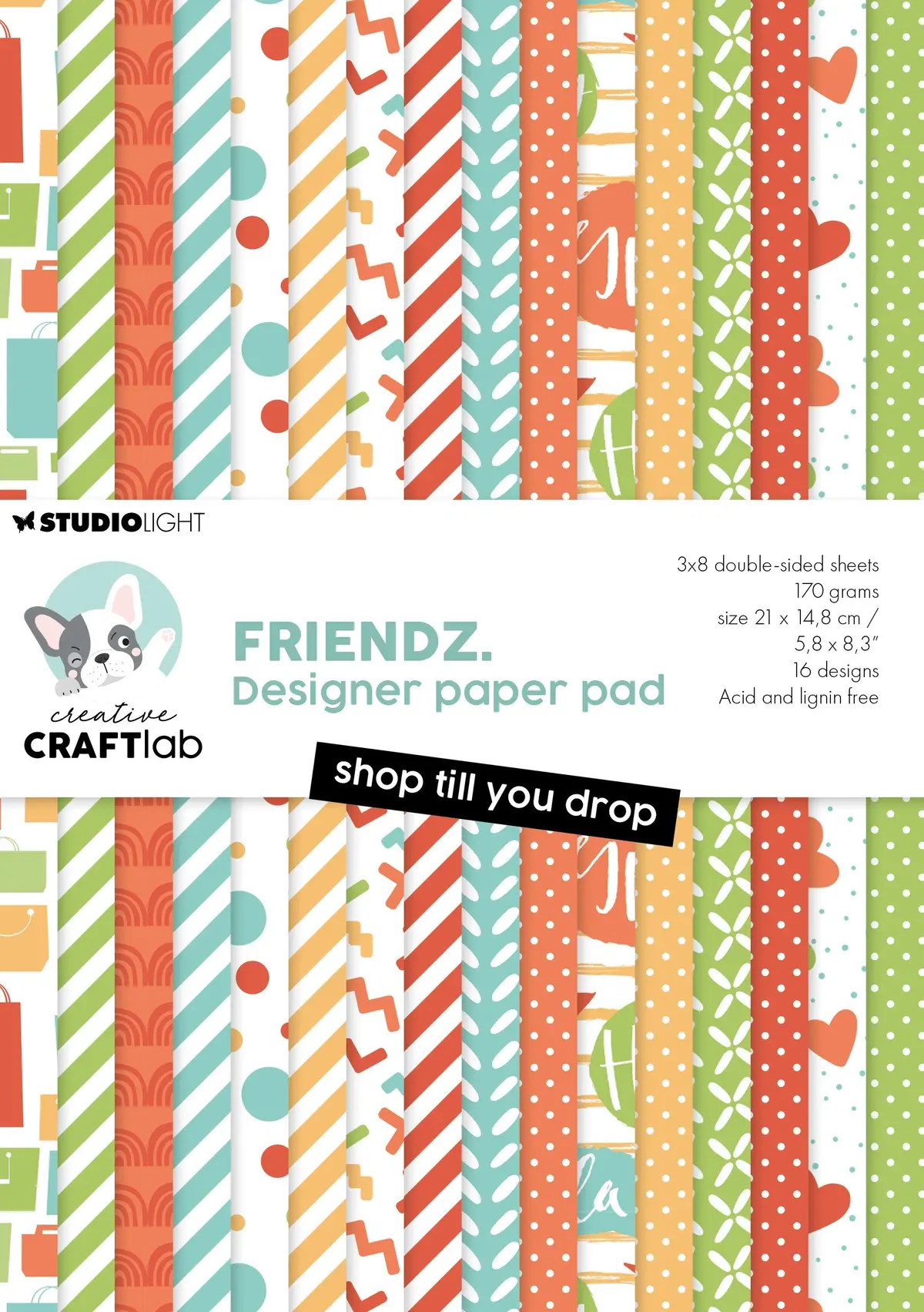 Ccl Design Paper Pad Shop Till You Drop Friendz 24 Sh 1
