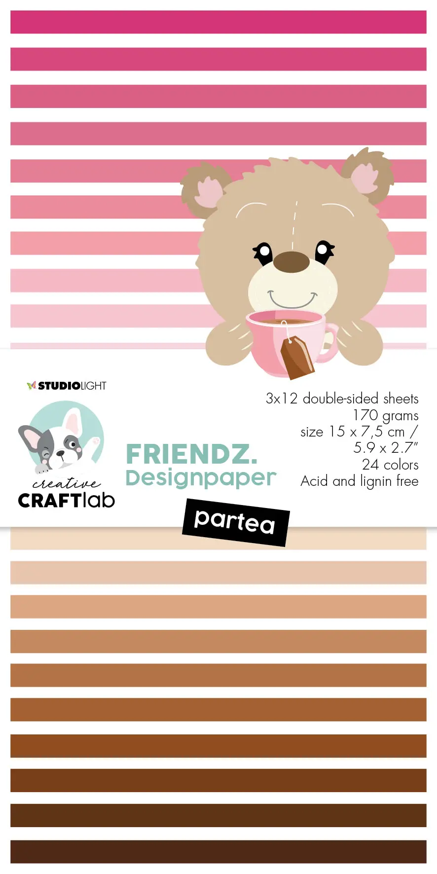 Ccl Mini Paper Pad Partea Friendz 150X75x9mm 24 Sh Nr.117 1