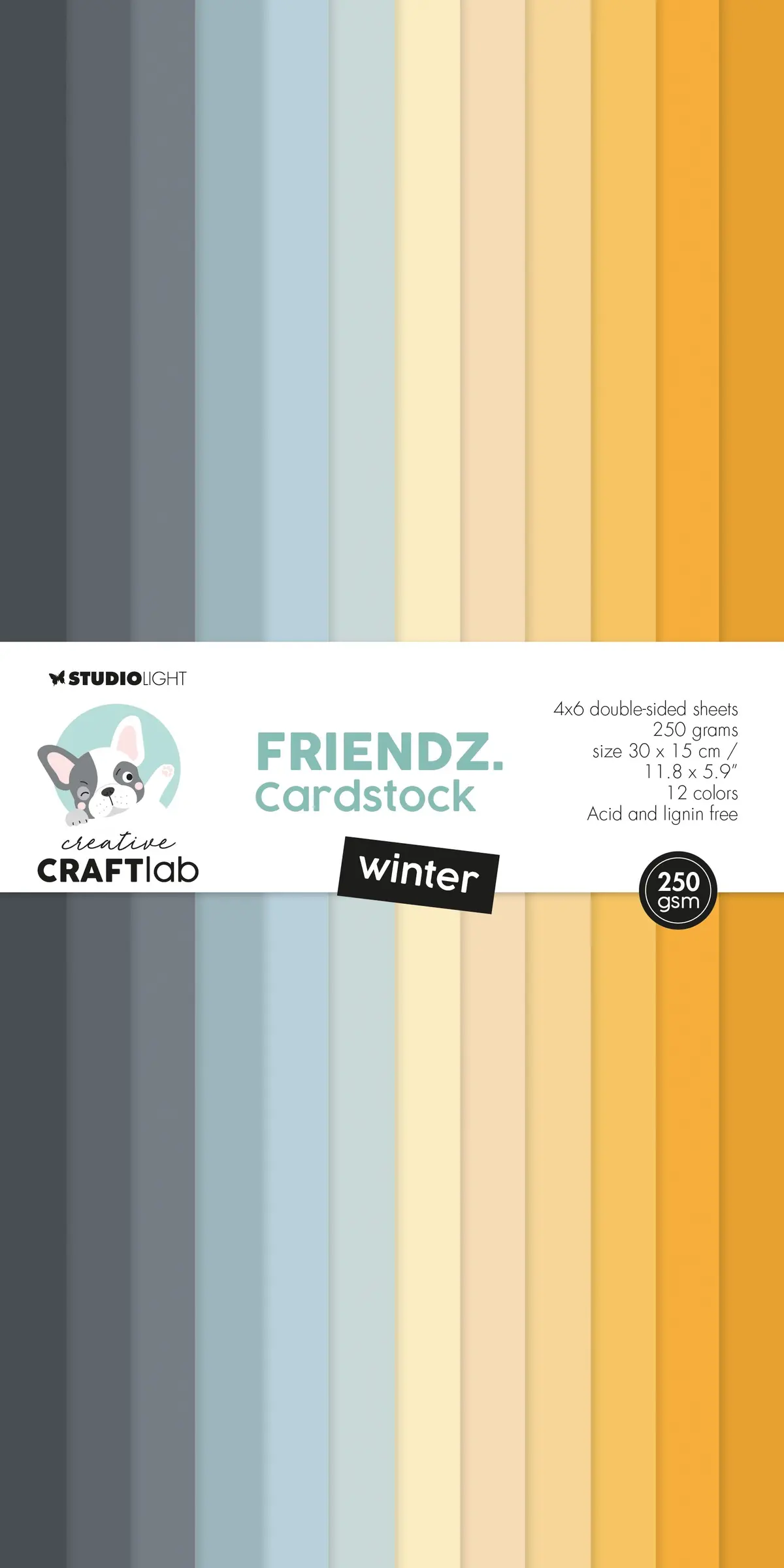 Ccl Paper Pad Winter Friendz 300X150x9mm 36 Sh Nr.121 1