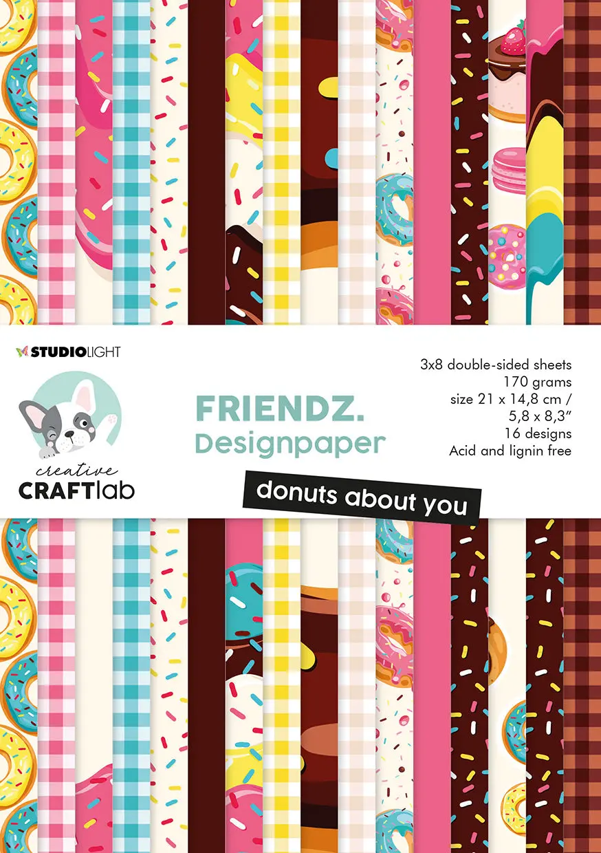 Ccl Paper Pad Donuts About You Friendz 210X148x9mm 24 Sh Nr.72 1
