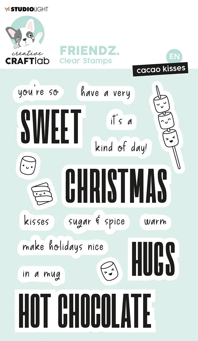 Ccl Clear Stamp Cacao Kisses Friendz 148X105x4mm 17 Pc Nr.308 1