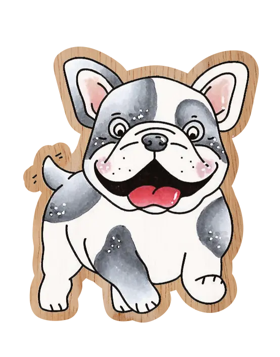 Ccl Wooden Stamp Buddy Friendz 54X64x13mm 1 Pc Nr.570 1