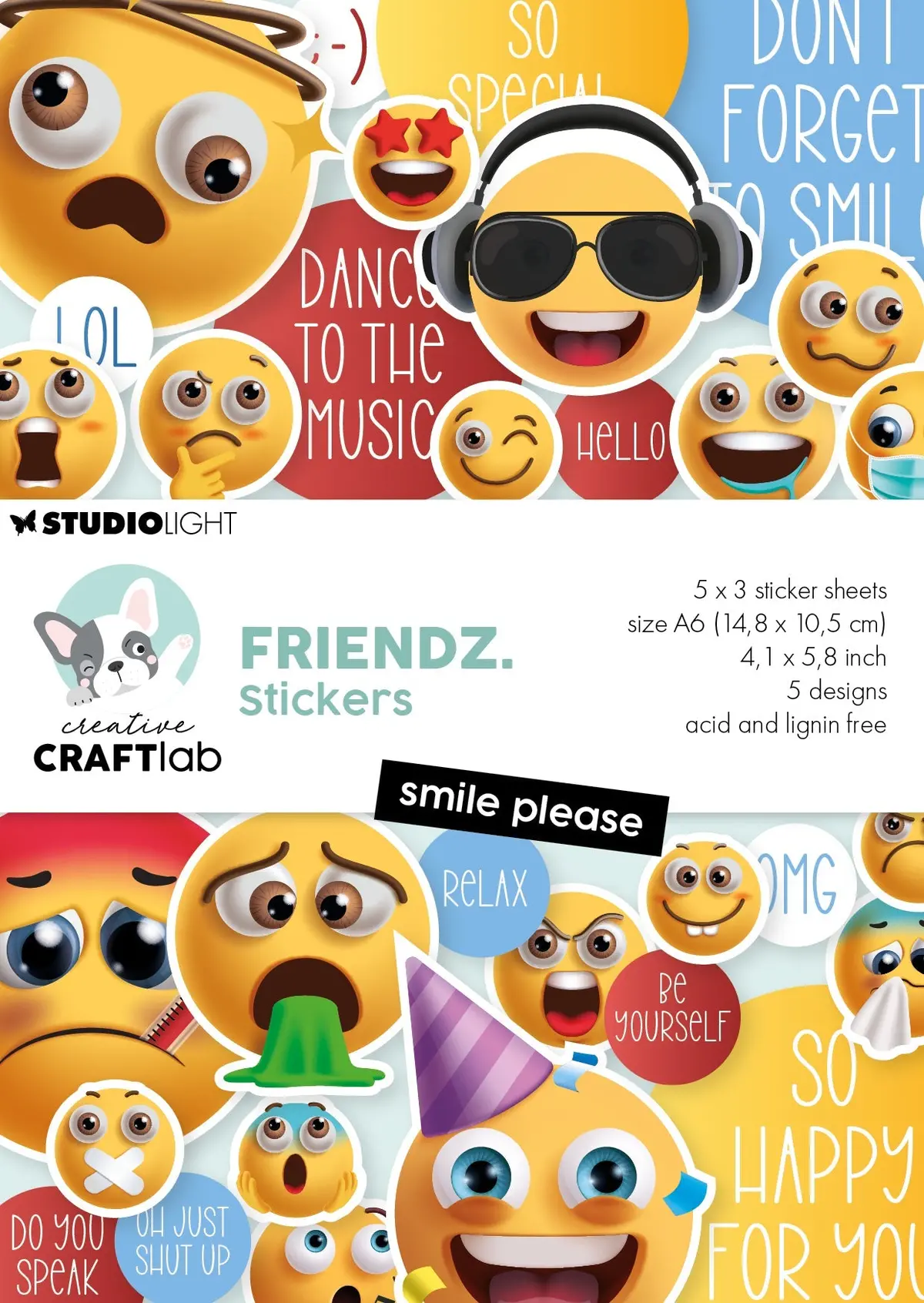 Ccl Stickers Smile Please Friendz 15 Sheets 1