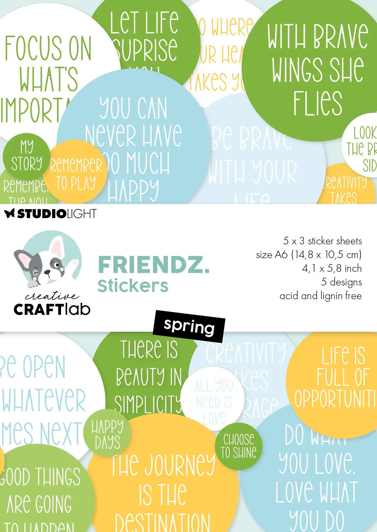 Ccl Sticker Pad Spring Friendz 4 Sheets 1