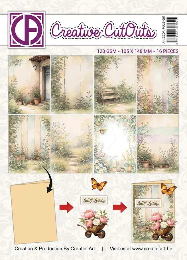 Creatief Art - A6 Paper Pad - My Happy Little Garden 1