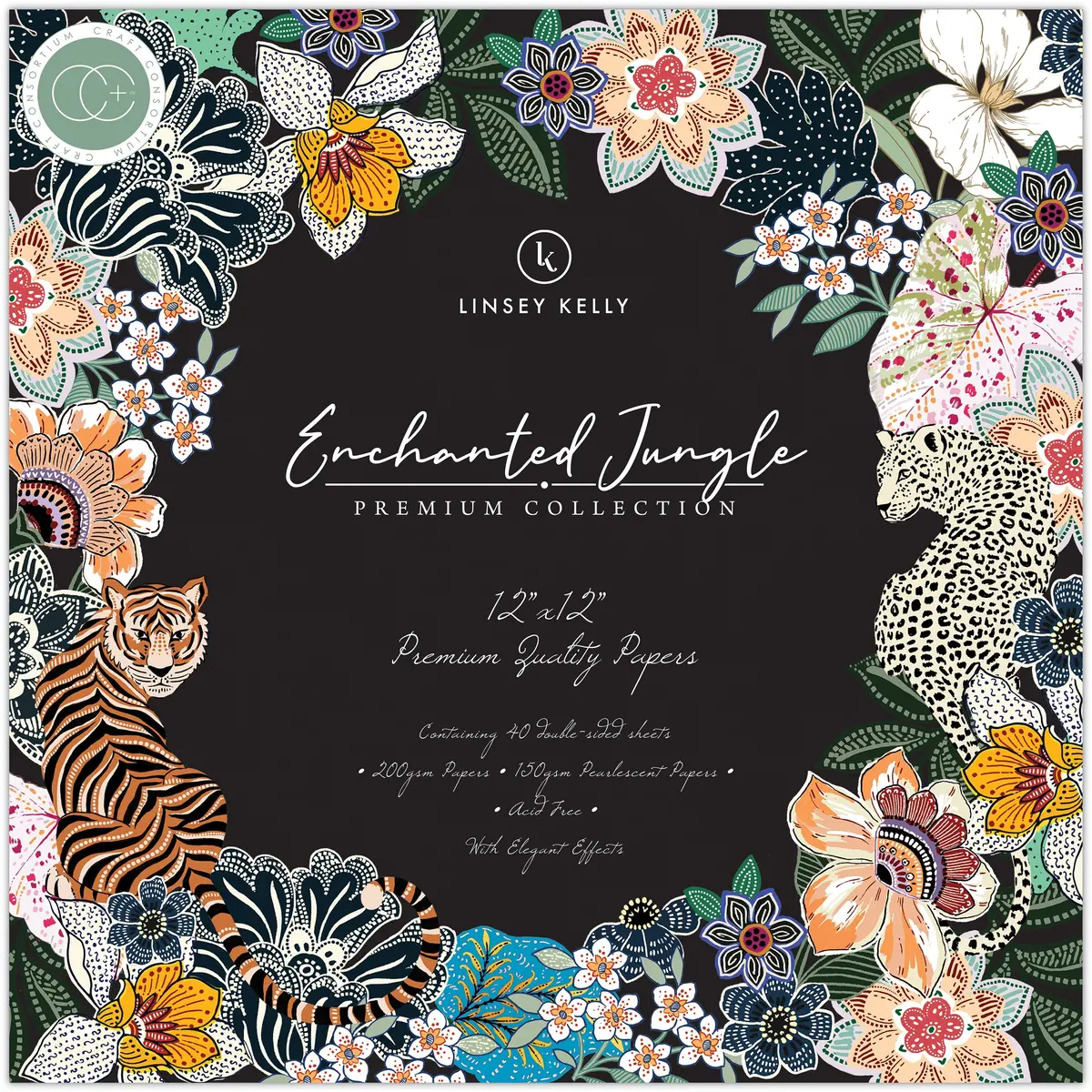 Craft Consortium Enchanted Jungle - 12X12 Paper Pad 1