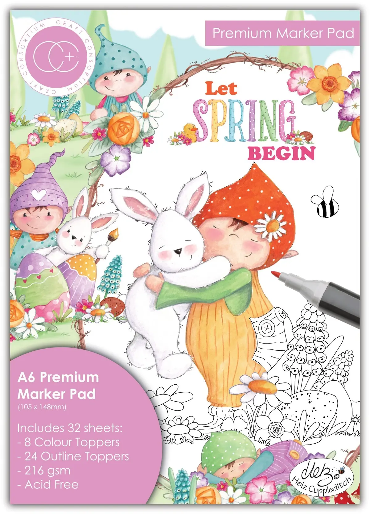 Craft Consortium Let Spring Begin - A6 Premium Marker Pad 1