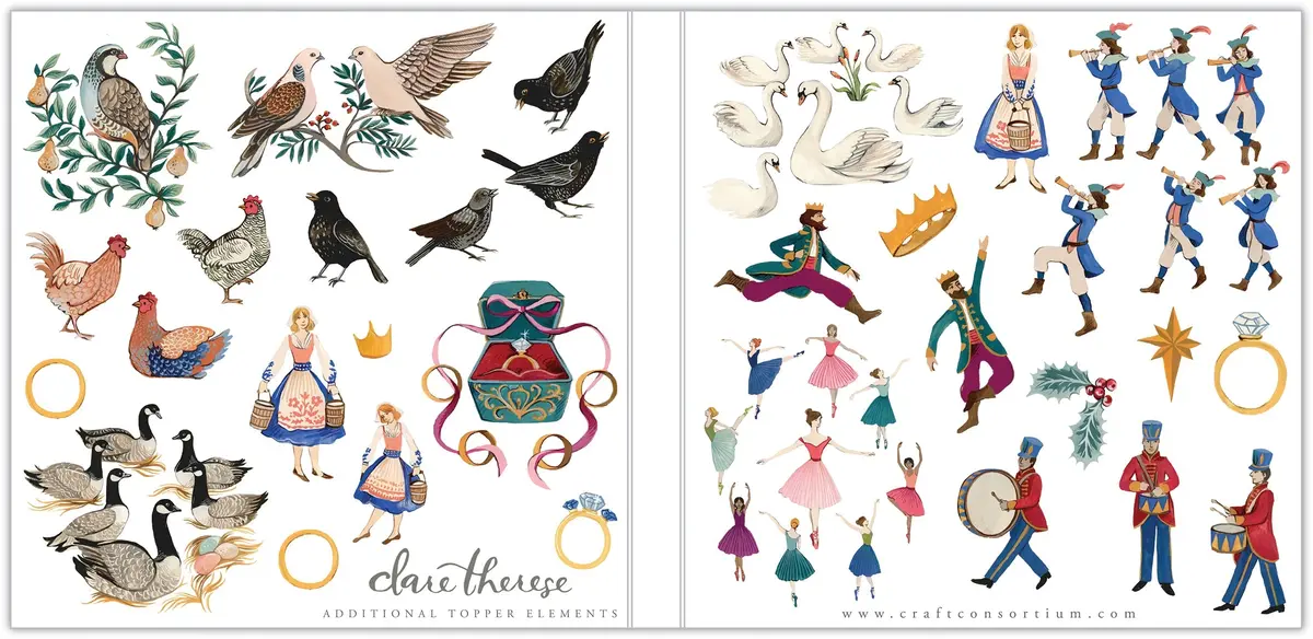 Craft Consortium 12 Days Of Christmas - 6X6 Paper Pad 2