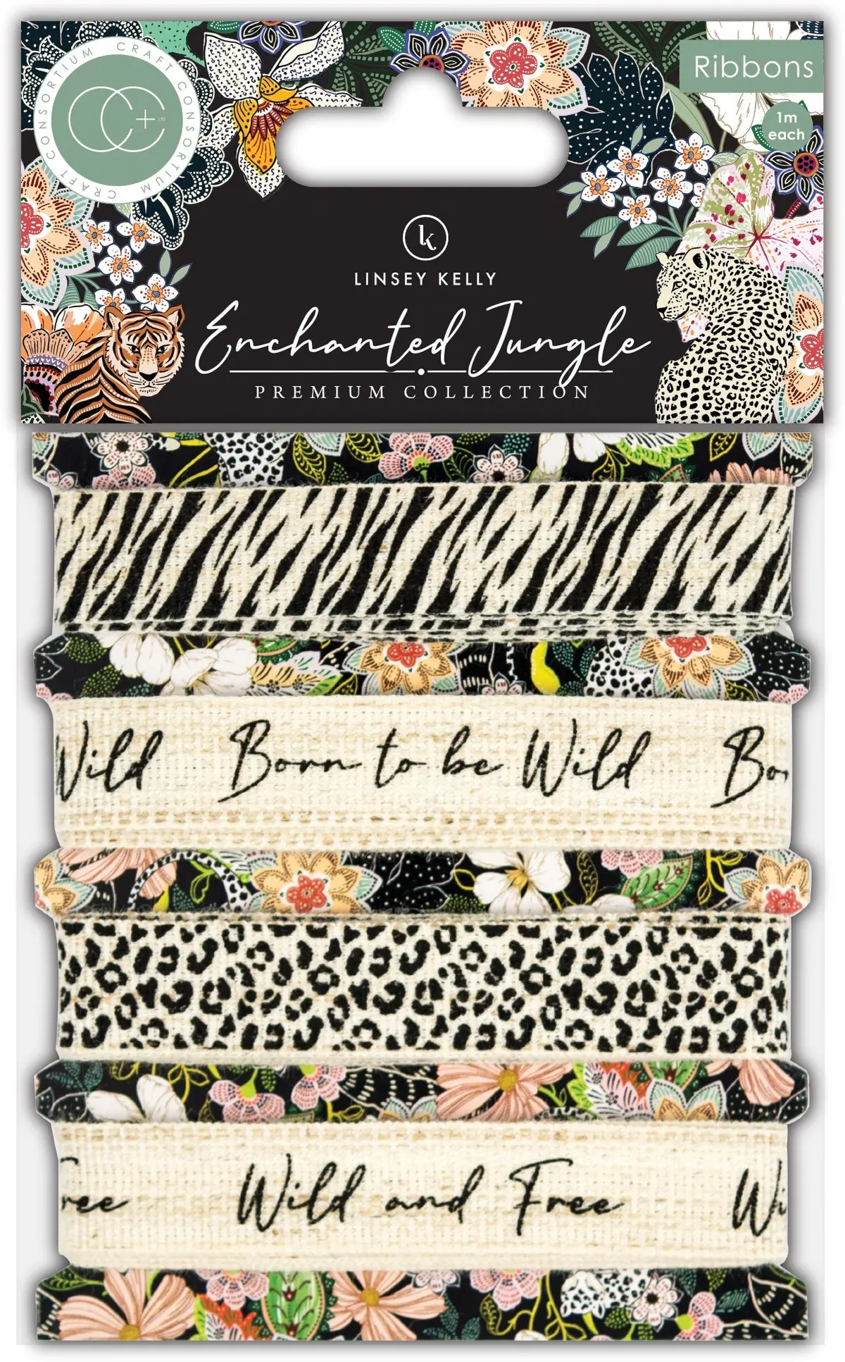 Craft Consortium Enchanted Jungle - Ribbons 1