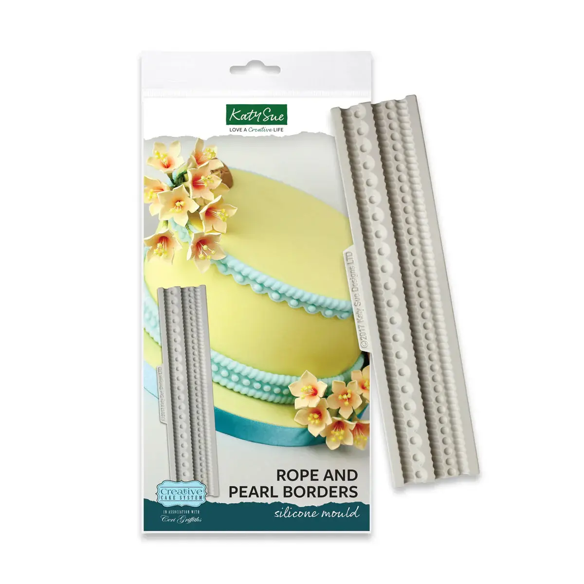 Rope And Pearl Borders Silicone Mould 1
