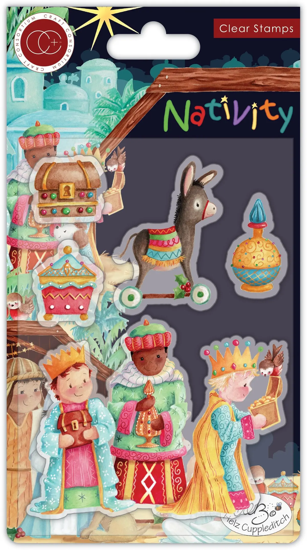 Nativity Stamp Set - Three Wise Men 1