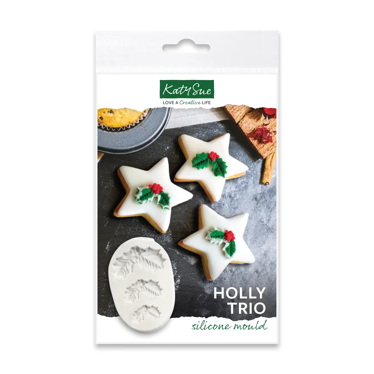Holly Trio Silicone Mould 1