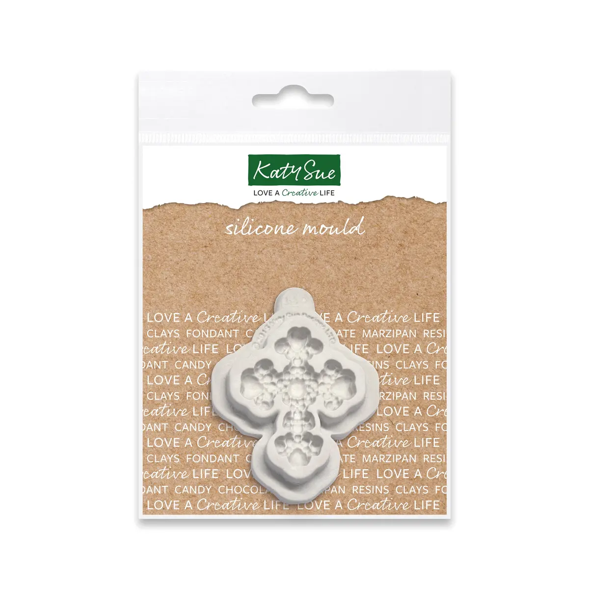 Beaded Cross Silicone Mould 1